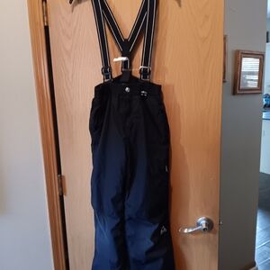 Boys Size 14/16, Gerry Weber Black Snow Pants with Suspenders
